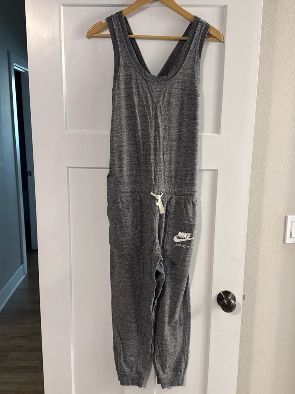 Nike women’s Gray Sleeveless Jumpsuit Romper - Comfortable Casual Wear